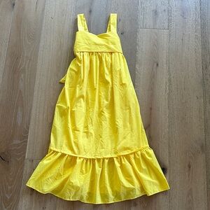 NWT- Entro Ruffle Midi Dress with Tie Back Bow